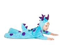 PRETEND TO BEE Costume a tuta intera da dinosauro blu e viola, per bambini, 12-18 mesi