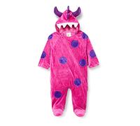 PRETEND TO BEE Costume intero da dinosauro rosa e viola per bambini/bambini/neonati, 6-12 mesi