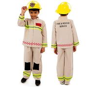 Pretend to Bee Wicked Costumes - Costume da pompiere per bambini, 3-5 anni, colore: beige e giallo