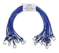 PRETEX Corde Elastiche con Gancio - Set di 12 - Corda Elastica con Gancio per Teloni Portapacchi Auto e Bici - Ganci Elastici Portapacchi - 89 cm - Blu