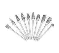 Pretfy 10 Pezzi di Tungsteno in Carbide Universale Upgrade Universale Strumento Strumenti Ad Alto Contenuto di Metalli Ad Alto Metallo Strumenti Pneumatici Doppi 6 Mm Tagliare la Durezza Elettrica -