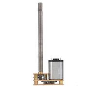 Pretfy 1024GA20 DC 6V/12V N20 Motore di Ingranaggi con Albero Filettato M4 X 55 Mm, Motore di Riduzione della Coppia Alta (12V 60 Giri/min)
