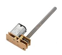 Pretfy 1024GA20 DC 6V/12V N20 Motore di Ingranaggi con Albero Filettato M4 X 55 Mm, Motore di Riduzione della Coppia Alta (12V 200 Giri/min)