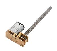 Pretfy 1024GA20 DC 6V/12V N20 Motore di Ingranaggi con Albero Filettato M4 X 55 Mm, Motore di Riduzione della Coppia Alta (6v 100 Giri/min)