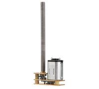 Pretfy 1024GA20 DC 6V/12V N20 Motore di Ingranaggi con Albero Filettato M4 X 55 Mm, Motore di Riduzione della Coppia Alta (12V 100rpm)