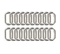 Pretfy 20pcs Filla a Molla Ovale Fibbia 23 Mm Ganci a Scatto in Lega per Borse, Borse, Cinghia Portachiavi (#3)