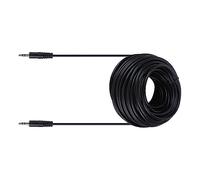 Pretfy 5 Mm Copper Male Robust Unit 30M Black Audio Sound Speaker per il Cavo di qualità per Cuffie Schermate del HiFi - Prestazioni e durabilità Avanzate (20m / 65,6 piedi)