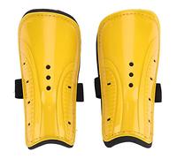 Pretfy Assemblaggio Pesante per Bambini per Bambini Adulti e EVA Sports PVC Ha Migliorato il Design di Calcio Bianco con Gambe Simmetriche Rosse Guardie Traspirabili Gialle Stinco di (#1)