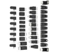 Pretfy Confezione da 40 Adattatori Mini USB 2.0, Convertitori Angolari Diversi per Connessioni Facili, Ideali per Studenti e Professionisti,