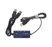 Pretfy Convertitore Cavo MIDI USB con Effetti Riverbero/coro, I/O MIDI a 5 Pin, 16, Registrazione/monitor Audio, Performance in Studio/dal Vivo, 87G, Leggero (Interfaccia da MIDI a USB A)