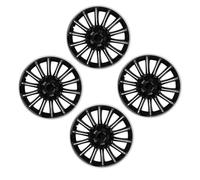 Pretfy Coperture per della Ruota 14 Pollici, Forti e Robusti, in Bianco e Nero, 4 Pezzi per i Veicoli