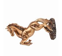 Pretfy Horse Sculpture Antique Antique Affidable Module e European Copper for Decor Office Ornment (BS-021 Colore di rame)