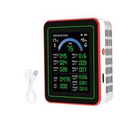 Pretfy Misuratore HCHO Completo con 18 Funzioni e Dati in Tempo Reale, Monitor CO2 Interno per Uffici, Gestione Efficiente dei Dati, Adatto a Qualsiasi Ambiente Interno (Bianca)