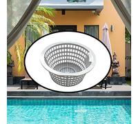 Pretfy Piscina in Plastica Soluzione Compatta Sanitaria Impedire Detriti Utensili da Tempo sopra Il Cesto Grigio Grigio Skimmer - Montasamento Universale, Duratura (Grigio)