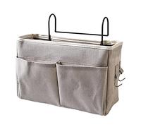 Pretfy Porta a Letto Appeso Superiore di Cotone Porte di Cotone Porte Design Ganci Acqua Sala Aurbone Americi Auricolare Dormi Basket Pocket Docket Libri Spessi (Grigio)
