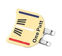 Pretfy Robusto in Metallo Mini Universale Part Magnetico Golfisti Dono di Accessorio per Palla - Ottimizzato per la Massima Efficienza (Strisce di Colore Dorato)