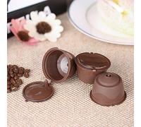 Pretfy Set di Capsule per caffè Riutilizzabili con Cucchiaio | Resistente PP per uso alimentare e acciaio inossidabile 304, accessorio per caffè ecologico per Mini Me, Piccolo, Genio,