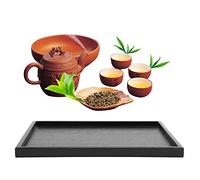 Pretfy Tè in Legno Massiccio unità Essenziale a Forma di Casa Piastra Rettangolo Ristorante Cibo Moderno per i Vassoi Che Servono Pasti Snack Elegante - Sostituzione Essenziale (36 * 27)