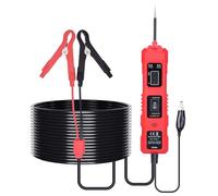 Pretfy Tester per Sonda Circuito Automobilistico con Protezione Cortocircuito, Sonda per Circuito Automobilistico 6-36V Risoluzione Rapida dei Problemi, Plastica/4,5 M/1 Pezzo (Rosso)