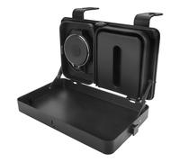 Pretfy Vassoio Organizer per Poggiatesta Auto con Design a Prova di Perdite e Due Ganci, Massimizza lo Spazio per Snack e Tazze D'acqua, Soluzione Tutto in la Tua Auto, Plastica, Nero, 1,57 Libbre