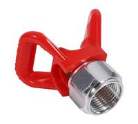 Pretfy Vernice Ad Aria Spray Attrezzatura del Sedile del Modulo Affidabile Dipinta di Pittura Rossa per Ugello di Guardia Fattura Materiale Lavoro Supporto per Punta Gruppo Spruzzatore Plastica