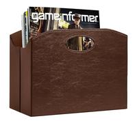 PreTidy Portariviste da pavimento pieghevole Portariviste Cestino Organizer per giornali Organizer per documenti domestici marrone