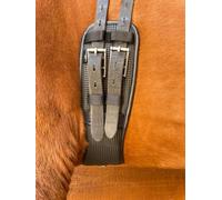 Preto Sottopancia in neoprene sintetico a nido d'ape, anatomico, con estremità elasticizzate, sella per cavallo equino, sottopancia anti-stropicciolo e anti-gallo, comfort ammortizzante, ergonomica,
