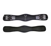 Preto Sottopancia sintetica da dressage in memory foam elasticizzato su entrambe le estremità, anatomico, sottopancia per cavallo, anti-sfregamento e anti-gallo, comfort ammortizzante, forma