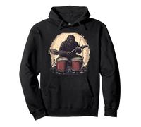 Pretty Bigfoot Costume per batteristi e amanti della batteria Felpa con Cappuccio