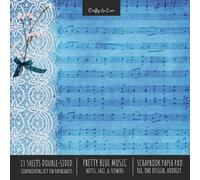 Pretty Blue Music Scrapbook Paper Pad 8x8 Decorative Scrapbooking Ki (Tascabile)