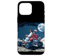 Pretty Christ on Moon con veicolo per Gesù e gli appassionati dello spazio Custodia per iPhone 16 Pro Max