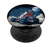 Pretty Christ on Moon con veicolo per Gesù e gli appassionati dello spazio PopSockets PopGrip Adesivo