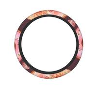 Pretty Donuts - Coprivolante per auto, unisex, elastico, antiscivolo, traspirante, in seta, universale, 38,1 cm, adatto per auto, SUV, camion