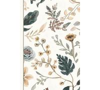 Pretty Floral Notebook: 6x9, Neutrals, Flower Detail Interior, Inspirational Quotes on Selected Pages: Notes, Diary, Affirmations, Lists, Daily Planning, Gift for Women: Lined