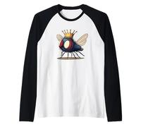 Pretty Fly con corona per costume da re e regine Maglia con Maniche Raglan