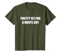 Pretty Fly per Un Bianco Ragazzo Maglietta, Bambini, Oliva, 4 Anni