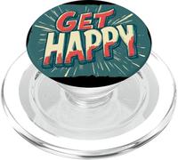 Pretty Get Happy Emblema per gli appassionati di discorso PopSockets PopGrip per MagSafe