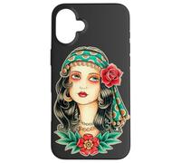 Pretty Girl Gypsy Fortune Teller - Tatuaggio tradizionale Flash Custodia per iPhone 16 Plus