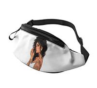 Pretty Girl Tatto Black Hair borsello da cintura Sport Casual borsello da cintura per donna Uomo alla moda