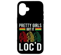 Pretty Girls Got It Loc'd Hair Afro Lover Melanina Dreadlock Custodia per iPhone 16