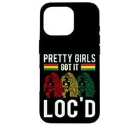Pretty Girls Got It Loc'd Hair Afro Lover Melanina Dreadlock Custodia per iPhone 16 Pro