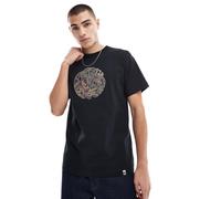 Pretty Green - 15th Anniversary - T-shirt nera con logo stile cachemire-Nero S