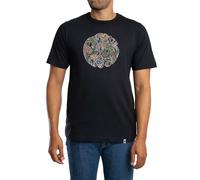 Pretty Green Uomo Maglietta con logo Paisley della casa, Nero