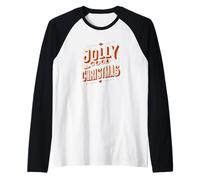 Pretty Jolly Good Christmas Dichiarazione Maglia con Maniche Raglan