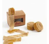 Pretty Jolly Nastro di velluto beige per confezioni regalo, 2,5 cm, sfilacciato a mano, vintage, per albero di Natale, frangia per artigianato, decorazione per la casa, bouquet di fiori, ghirlande