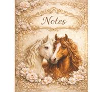 Pretty Lined Composition Notebook for Women | Bible Notes, Journaling & Everyday Writing: Aesthetic Floral Notebook Featuring Beautiful Horses | Lined Pages for Faith Notes & Study