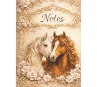 Pretty Lined Notebook for Women | Bible Notes, Journaling & Everyday Writing: Aesthetic Floral Notebook Featuring Beautiful Horses | Lined Pages for Faith Notes & Study