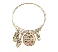 Pretty Little Liars Bracciale Bangle Nichel Free Got A Secret Can U Keep it PLL