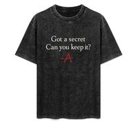 Pretty Little Liars Got A Secret Can You Keep It Mens T-Shirt Black Unisex Top Tee S
