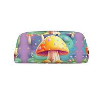 Pretty Little Mushrooms - Astuccio in pelle con cerniera, per articoli di cancelleria, cosmetici, adatto per uomini, donne, artisti, casa, ufficio, Fungo Fantasy Dream, Taglia unica, Beauty case